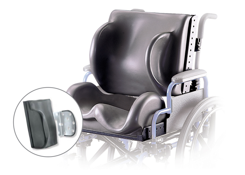 Wheelchair Back Cushion Contoured 18x17 - Able